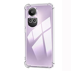 Silikon Schutzhülle Ultra Dünn Tasche Durchsichtig Transparent T02 für Oppo Reno10 Pro 5G Klar