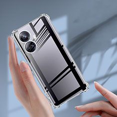 Silikon Schutzhülle Ultra Dünn Tasche Durchsichtig Transparent T02 für Realme 10 Pro+ Plus 5G Klar