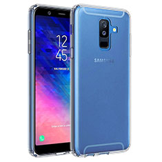 Silikon Schutzhülle Ultra Dünn Tasche Durchsichtig Transparent T02 für Samsung Galaxy A6 Plus Klar