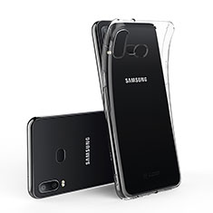 Silikon Schutzhülle Ultra Dünn Tasche Durchsichtig Transparent T02 für Samsung Galaxy A6s Klar