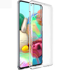 Silikon Schutzhülle Ultra Dünn Tasche Durchsichtig Transparent T02 für Samsung Galaxy A71 4G A715 Klar