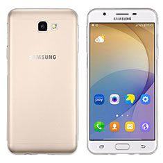 Silikon Schutzhülle Ultra Dünn Tasche Durchsichtig Transparent T02 für Samsung Galaxy J7 Prime Klar