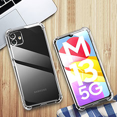 Silikon Schutzhülle Ultra Dünn Tasche Durchsichtig Transparent T02 für Samsung Galaxy M13 5G Klar