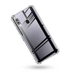 Silikon Schutzhülle Ultra Dünn Tasche Durchsichtig Transparent T02 für Samsung Galaxy M20 Klar