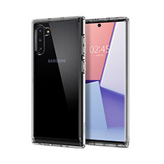 Silikon Schutzhülle Ultra Dünn Tasche Durchsichtig Transparent T02 für Samsung Galaxy Note 10 Klar