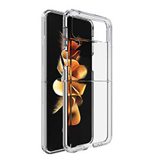 Silikon Schutzhülle Ultra Dünn Tasche Durchsichtig Transparent T02 für Samsung Galaxy Z Flip3 5G Klar