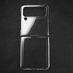 Silikon Schutzhülle Ultra Dünn Tasche Durchsichtig Transparent T02 für Samsung Galaxy Z Flip4 5G Klar