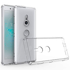 Silikon Schutzhülle Ultra Dünn Tasche Durchsichtig Transparent T02 für Sony Xperia XZ3 Klar
