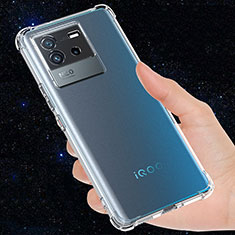 Silikon Schutzhülle Ultra Dünn Tasche Durchsichtig Transparent T02 für Vivo iQOO Neo6 SE 5G Klar