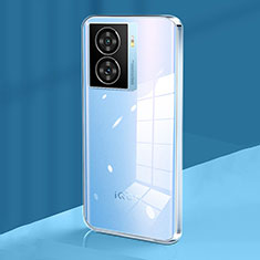 Silikon Schutzhülle Ultra Dünn Tasche Durchsichtig Transparent T02 für Vivo iQOO Z7 5G Klar