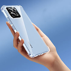 Silikon Schutzhülle Ultra Dünn Tasche Durchsichtig Transparent T02 für Xiaomi Mi 13 5G Klar