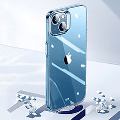 Silikon Schutzhülle Ultra Dünn Tasche Durchsichtig Transparent T03 für Apple iPhone 15 Plus Klar
