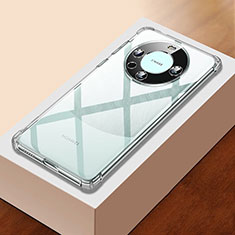 Silikon Schutzhülle Ultra Dünn Tasche Durchsichtig Transparent T03 für Huawei Mate 60 Klar