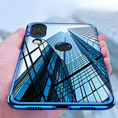 Silikon Schutzhülle Ultra Dünn Tasche Durchsichtig Transparent T03 für Huawei Nova 3e Blau