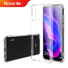 Silikon Schutzhülle Ultra Dünn Tasche Durchsichtig Transparent T03 für Huawei Nova 4e Klar