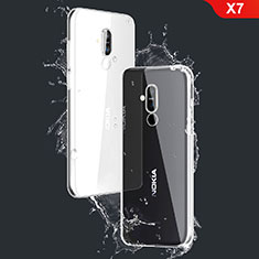 Silikon Schutzhülle Ultra Dünn Tasche Durchsichtig Transparent T03 für Nokia X7 Klar