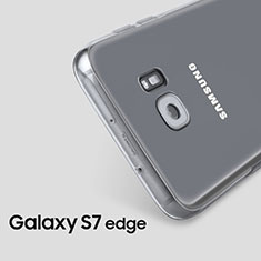 Silikon Schutzhülle Ultra Dünn Tasche Durchsichtig Transparent T03 für Samsung Galaxy S7 Edge G935F Klar