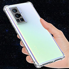 Silikon Schutzhülle Ultra Dünn Tasche Durchsichtig Transparent T03 für Vivo X70 5G Klar