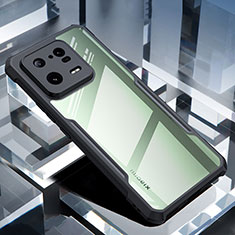 Silikon Schutzhülle Ultra Dünn Tasche Durchsichtig Transparent T03 für Xiaomi Mi 13 Pro 5G Schwarz