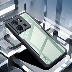 Silikon Schutzhülle Ultra Dünn Tasche Durchsichtig Transparent T03 für Xiaomi Mi 13T 5G Schwarz