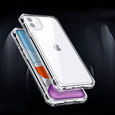 Silikon Schutzhülle Ultra Dünn Tasche Durchsichtig Transparent T04 für Apple iPhone 11 Klar