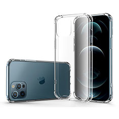 Silikon Schutzhülle Ultra Dünn Tasche Durchsichtig Transparent T04 für Apple iPhone 12 Pro Max Klar