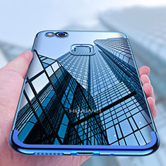 Silikon Schutzhülle Ultra Dünn Tasche Durchsichtig Transparent T04 für Huawei Honor 8 Lite Blau