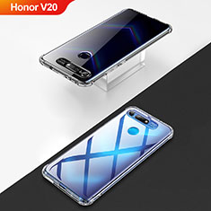 Silikon Schutzhülle Ultra Dünn Tasche Durchsichtig Transparent T04 für Huawei Honor V20 Klar
