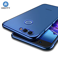 Silikon Schutzhülle Ultra Dünn Tasche Durchsichtig Transparent T04 für Huawei Nova 2 Plus Blau