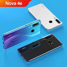 Silikon Schutzhülle Ultra Dünn Tasche Durchsichtig Transparent T04 für Huawei Nova 4e Klar