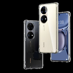 Silikon Schutzhülle Ultra Dünn Tasche Durchsichtig Transparent T04 für Huawei P50 Pro Klar