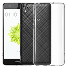 Silikon Schutzhülle Ultra Dünn Tasche Durchsichtig Transparent T04 für Huawei Y6 II 5 5 Klar