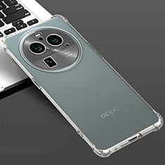 Silikon Schutzhülle Ultra Dünn Tasche Durchsichtig Transparent T04 für Oppo Find X6 Pro 5G Klar