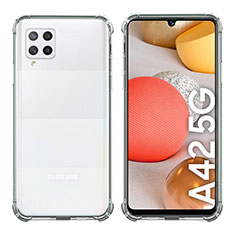 Silikon Schutzhülle Ultra Dünn Tasche Durchsichtig Transparent T04 für Samsung Galaxy A42 5G Klar
