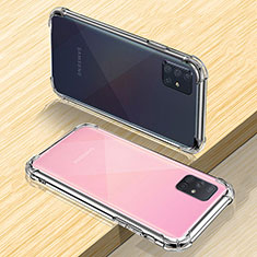 Silikon Schutzhülle Ultra Dünn Tasche Durchsichtig Transparent T04 für Samsung Galaxy A71 4G A715 Klar