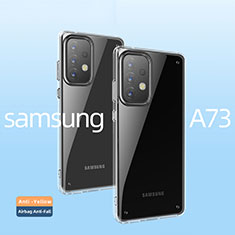 Silikon Schutzhülle Ultra Dünn Tasche Durchsichtig Transparent T04 für Samsung Galaxy A73 5G Klar