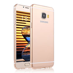 Silikon Schutzhülle Ultra Dünn Tasche Durchsichtig Transparent T04 für Samsung Galaxy C7 Pro C7010 Klar