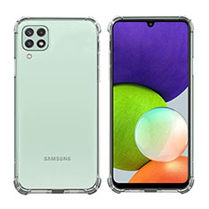Silikon Schutzhülle Ultra Dünn Tasche Durchsichtig Transparent T04 für Samsung Galaxy F22 4G Klar