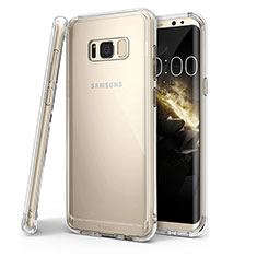 Silikon Schutzhülle Ultra Dünn Tasche Durchsichtig Transparent T04 für Samsung Galaxy S8 Klar