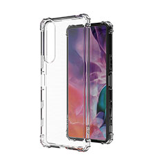 Silikon Schutzhülle Ultra Dünn Tasche Durchsichtig Transparent T04 für Sony Xperia 1 III Klar