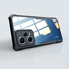 Silikon Schutzhülle Ultra Dünn Tasche Durchsichtig Transparent T04 für Xiaomi Poco X5 5G Schwarz