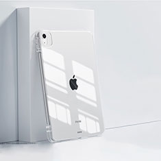 Silikon Schutzhülle Ultra Dünn Tasche Durchsichtig Transparent T05 für Apple iPad Air 5 10.9 (2022) Klar