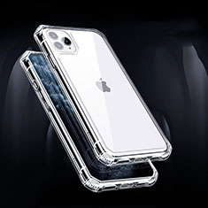 Silikon Schutzhülle Ultra Dünn Tasche Durchsichtig Transparent T05 für Apple iPhone 11 Pro Max Klar