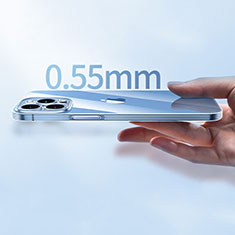 Silikon Schutzhülle Ultra Dünn Tasche Durchsichtig Transparent T05 für Apple iPhone 13 Pro Max Klar