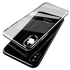 Silikon Schutzhülle Ultra Dünn Tasche Durchsichtig Transparent T05 für Apple iPhone Xs Klar