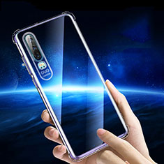 Silikon Schutzhülle Ultra Dünn Tasche Durchsichtig Transparent T05 für Huawei P30 Klar
