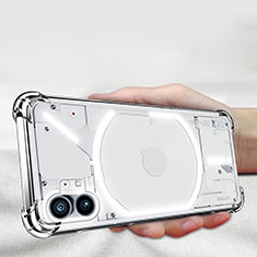 Silikon Schutzhülle Ultra Dünn Tasche Durchsichtig Transparent T05 für Nothing Phone 1 Klar