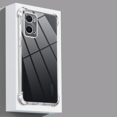 Silikon Schutzhülle Ultra Dünn Tasche Durchsichtig Transparent T05 für Oppo A76 Klar