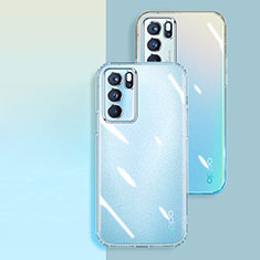 Silikon Schutzhülle Ultra Dünn Tasche Durchsichtig Transparent T05 für Oppo Reno6 Pro 5G India Klar