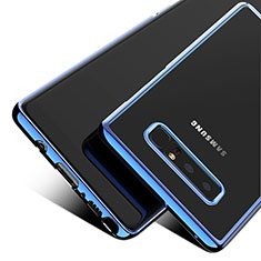 Silikon Schutzhülle Ultra Dünn Tasche Durchsichtig Transparent T05 für Samsung Galaxy Note 8 Duos N950F Blau